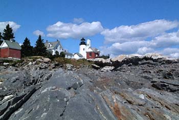 B- Looking up at Pemaquid Light Watercolor_4